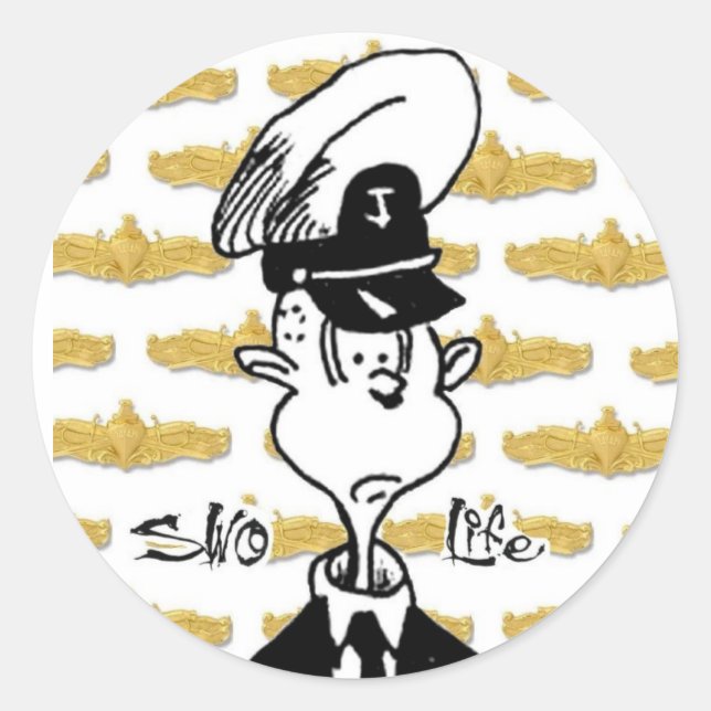 Redonda PEGATINA de vida de SWO (Anverso)