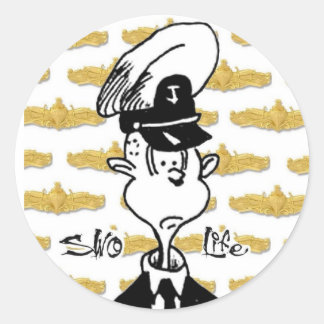 Redonda PEGATINA de vida de SWO