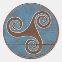 Pegatina de Viking Shield - Triskele