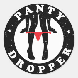 Redonda Pegatina de vinilo de corte de Personalizado Panty