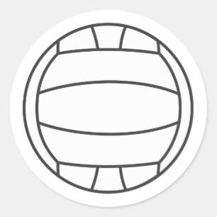 Redonda Pegatina de voleibol