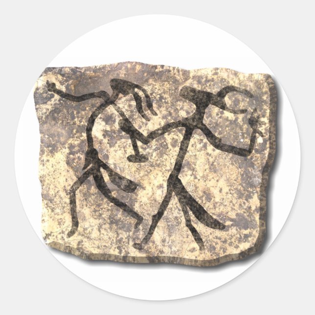 Redonda Pegatina de Wizards Dance stone (Anverso)