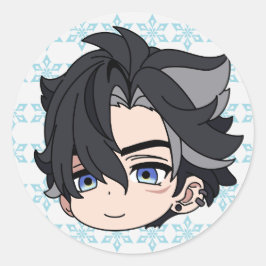 Redonda Pegatina de Wriothesley Genshin Impact