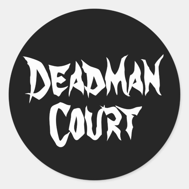 Redonda Pegatina Deadman (Anverso)