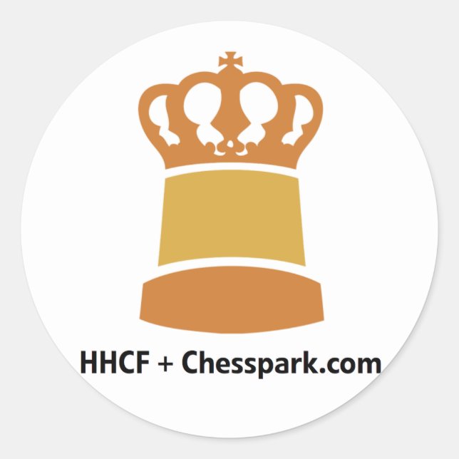 Redonda Pegatina del acontecimiento de HHCF Chesspark (Anverso)
