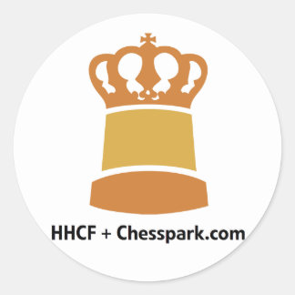 Redonda Pegatina del acontecimiento de HHCF Chesspark