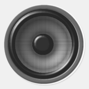 Redonda Pegatina del altavoz