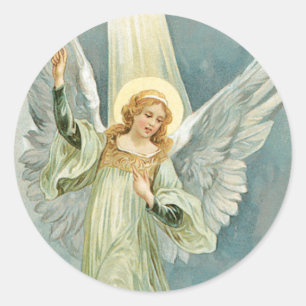 Redonda Pegatina del ángel