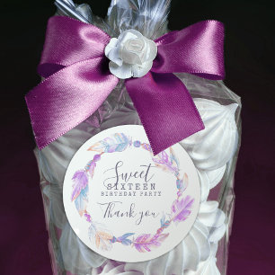 Redonda Pegatina del arte de la acuarela del dulce