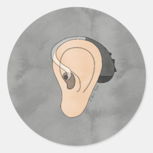 Redonda Pegatina del auricular