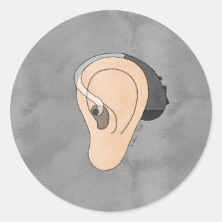 Redonda Pegatina del auricular