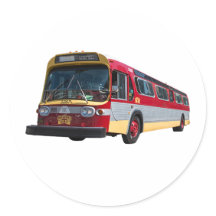 Pegatina del autobús retro Muni de San Francisco
