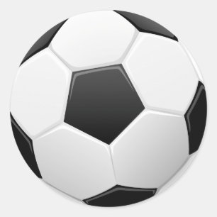 Redonda Pegatina del balón de fútbol de Futbol