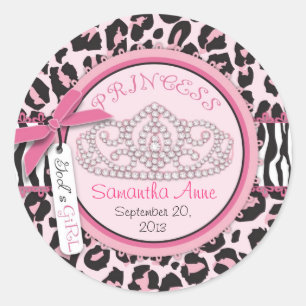 Redonda Pegatina del bautismo salvaje B2