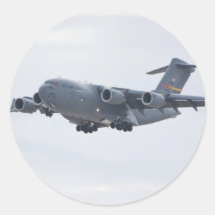 Redonda Pegatina del C-17 Globemaster