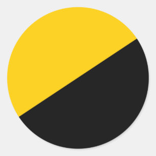 Redonda Pegatina del capitalismo de Anarcho
