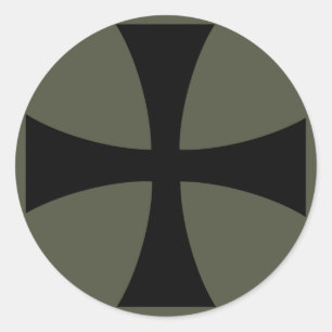 Redonda Pegatina del casquillo del alcance, cruz de