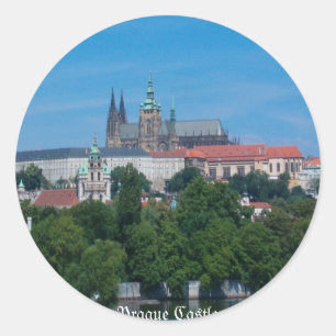 Redonda Pegatina del castillo de Praga