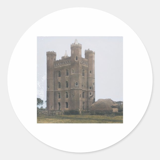 Redonda Pegatina del Castillo de Tattershall (Anverso)
