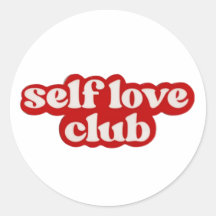 Pegatina del club de amor propio