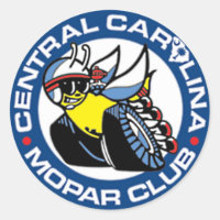 Pegatina del Club Mopar Central Carolina
