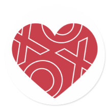 Pegatina del corazón de los abrazos de besos