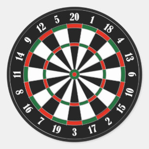 Redonda Pegatina del Dartboard