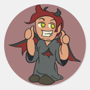 Redonda Pegatina del demonio de Shoulder