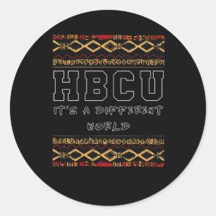Redonda Pegatina del Día de Conciencia Hbcu
