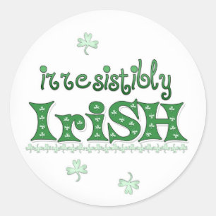 Redonda Pegatina del Día de San Patricio