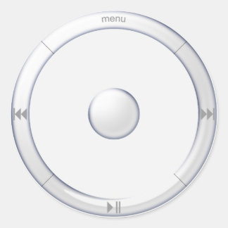 Redonda pegatina del dial de iPod