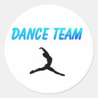 Redonda Pegatina del equipo de danza