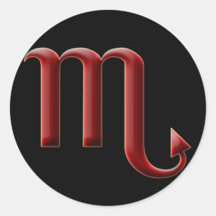 Redonda Pegatina del escorpión #2