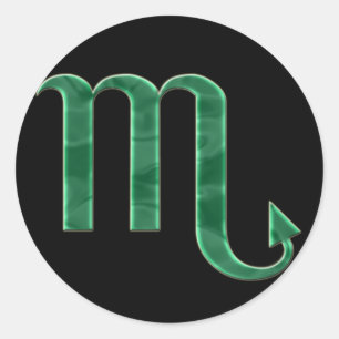 Redonda Pegatina del escorpión #3