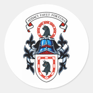 Redonda Pegatina del Escudo de Armas de Turnbull