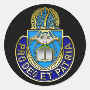 Redonda Pegatina del escudo de Army Chaplain Corp