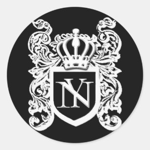 Redonda pegatina del escudo undeNYable