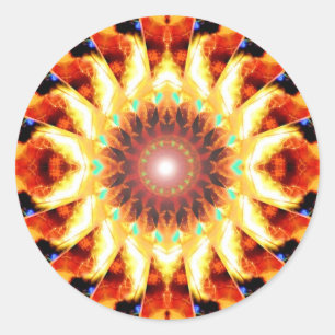 Redonda Pegatina del espíritu solar