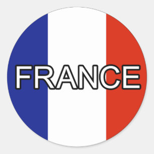 Redonda Pegatina del euro de Francia
