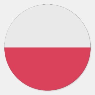 Redonda Pegatina del Euro de Polonia
