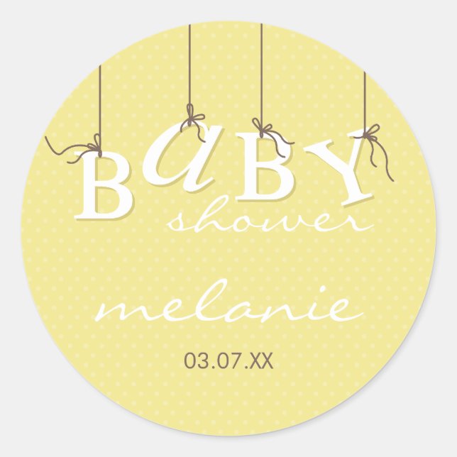 Redonda PEGATINA DEL EVENTO :: Bebés 7 (Anverso)