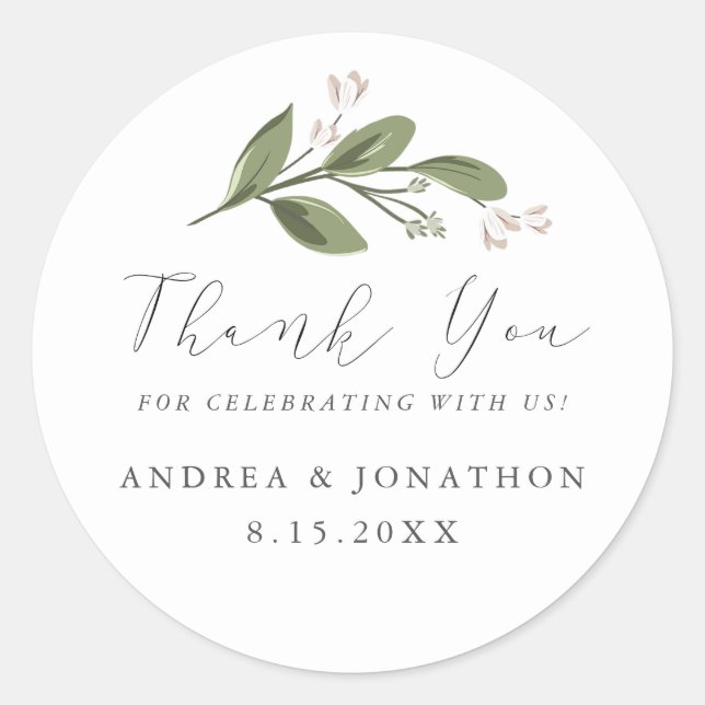 Redonda Pegatina del Favor de los Primos de Rubefacción (Anverso)