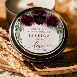 Redonda Pegatina del favorito de la ducha de la calabaza d