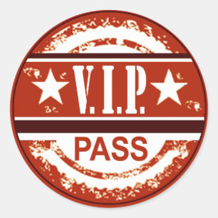 Redonda PEGATINA del Fiesta VIP Pass (russet)