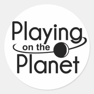 Redonda Pegatina del Funda de instrumentos - conjunto de 6