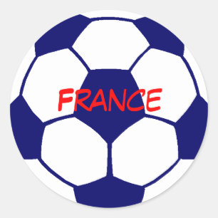 Redonda Pegatina del fútbol de Francia