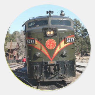 Redonda Pegatina del Gran Cañón Ferroviario