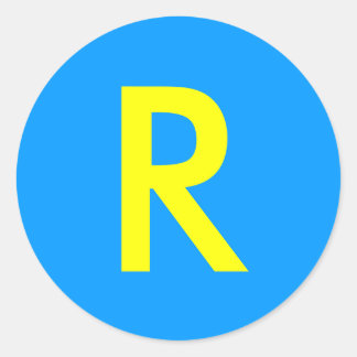 Redonda Pegatina del hombre de ejecución