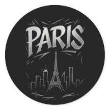 Pegatina del horizonte de París