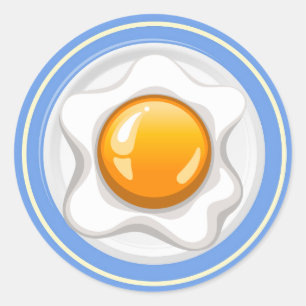 Redonda Pegatina del huevo Bowl - SRF